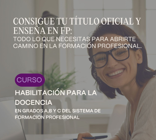 CURSO HABILITACIÓN PARA LA DOCENCIA. SCE0110